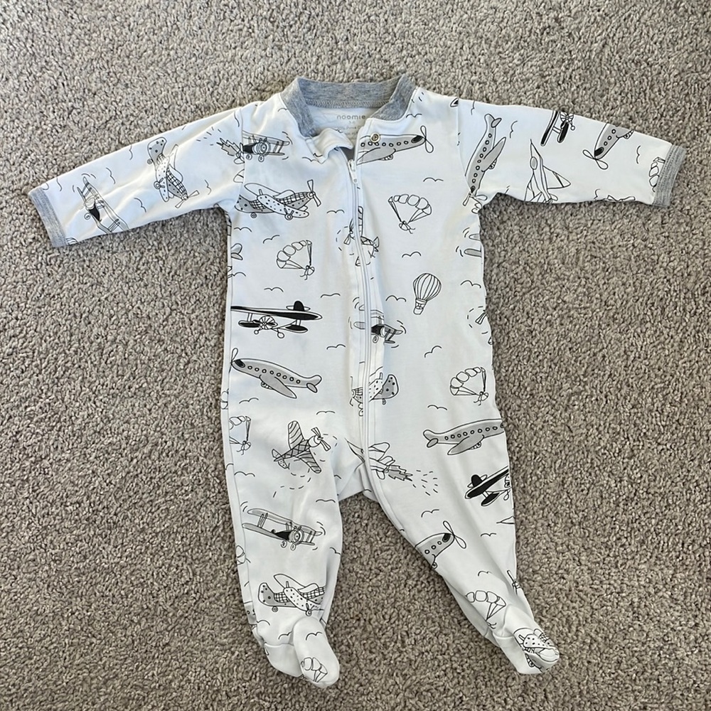 Baby Noomie Plane Print Onesie